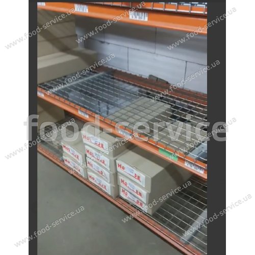 Стеллаж складской металлический секционный на 4 полки б/у.